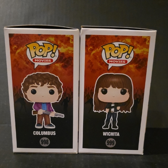 Funko Pop! Zombieland Figures - Columbus and Wichita - Picture 3 of 8